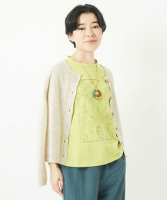 Maison de CINQ / メゾン ドゥ サンク カーディガン・ボレロ | リネン杢ニットカーディガン