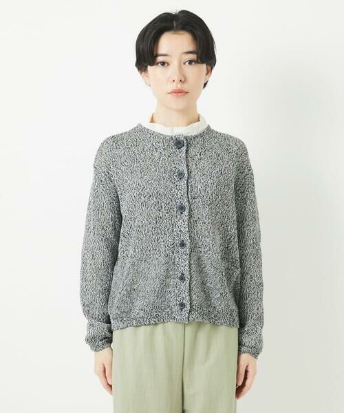 Maison de CINQ / メゾン ドゥ サンク カーディガン・ボレロ | リネン杢ニットカーディガン | 詳細11