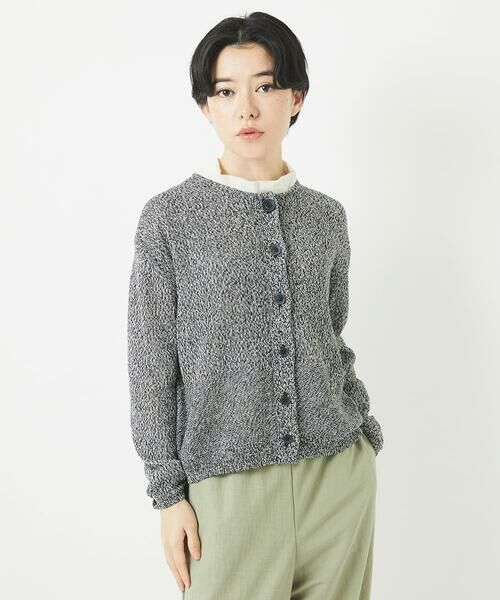 Maison de CINQ / メゾン ドゥ サンク カーディガン・ボレロ | リネン杢ニットカーディガン | 詳細3