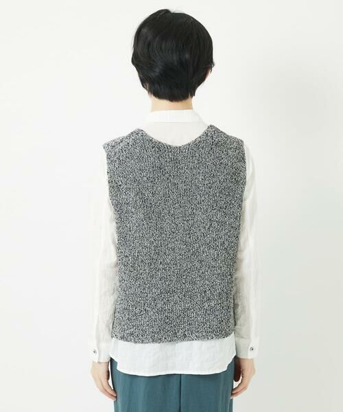 Maison de CINQ / メゾン ドゥ サンク ベスト | リネン杢ニットベスト | 詳細14