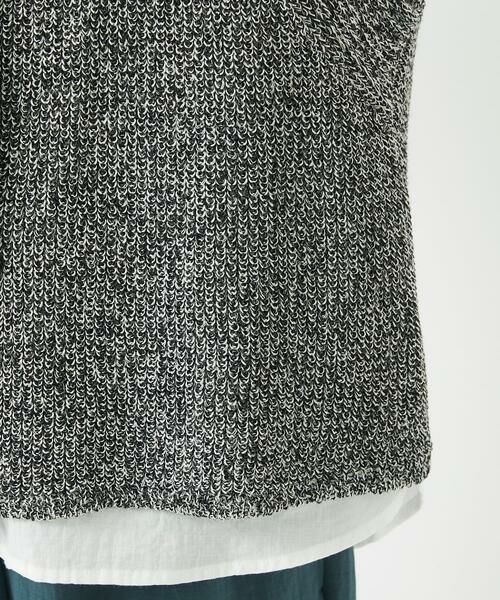 Maison de CINQ / メゾン ドゥ サンク ベスト | リネン杢ニットベスト | 詳細17