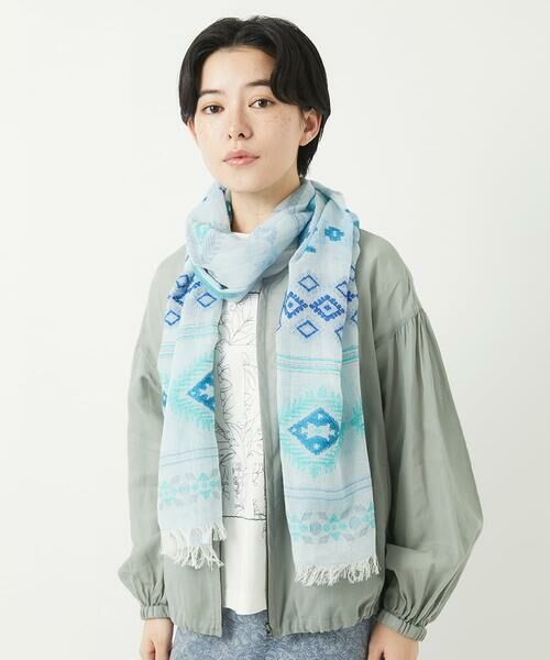 Maison de CINQ / メゾン ドゥ サンク マフラー・ショール・スヌード・ストール | ダイヤジャガードストール | 詳細1