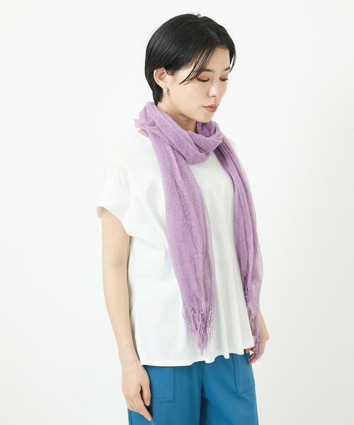 Maison de CINQ / メゾン ドゥ サンク マフラー・ショール・スヌード・ストール | [イタリア製]メッシュストール | 詳細1