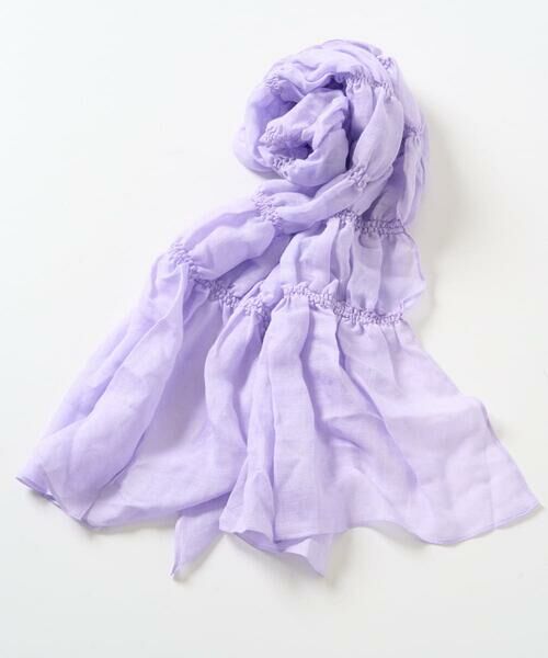 Maison de CINQ / メゾン ドゥ サンク マフラー・ショール・スヌード・ストール | シアーゴムシャーリングストール | 詳細4