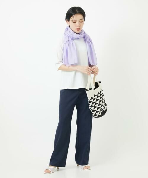 Maison de CINQ / メゾン ドゥ サンク マフラー・ショール・スヌード・ストール | シアーゴムシャーリングストール | 詳細6