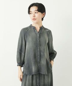 Maison de CINQ / メゾン ドゥ サンク シャツ・ブラウス | ライトデニムランタンスリーブブラウス