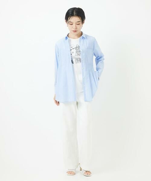 Maison de CINQ / メゾン ドゥ サンク シャツ・ブラウス | [日本製]サンディーローンタックシャツブラウス | 詳細5