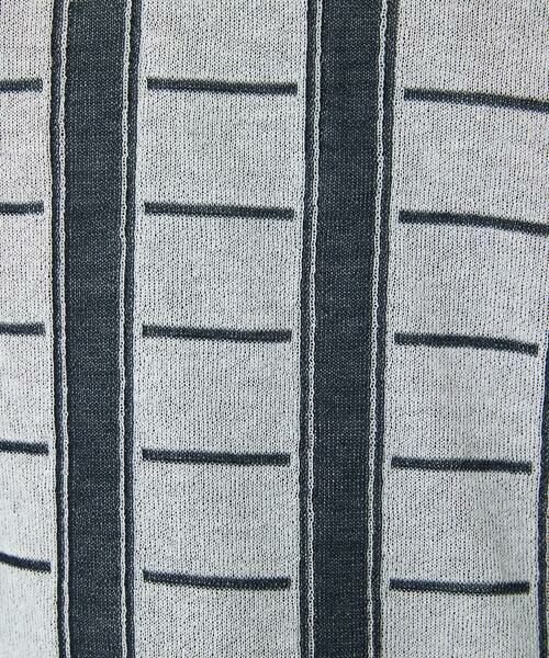 Maison de CINQ / メゾン ドゥ サンク ニット・セーター | ジャガードストライプ幾何柄シアーニット | 詳細10
