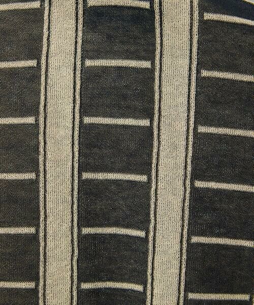 Maison de CINQ / メゾン ドゥ サンク ニット・セーター | ジャガードストライプ幾何柄シアーニット | 詳細11