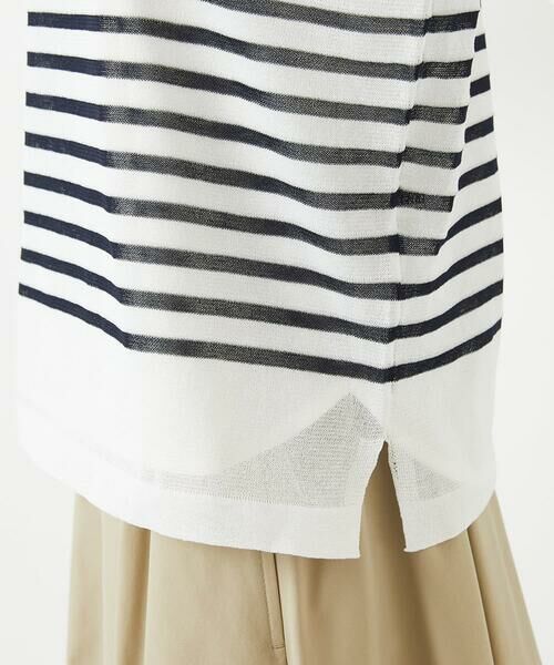 Maison de CINQ / メゾン ドゥ サンク ニット・セーター | [吸湿速乾]シアーボーダーボートネックラメニット | 詳細11