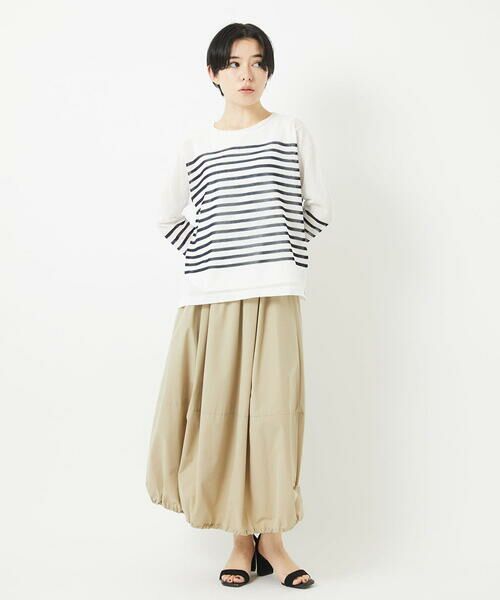 Maison de CINQ / メゾン ドゥ サンク ニット・セーター | [吸湿速乾]シアーボーダーボートネックラメニット | 詳細17