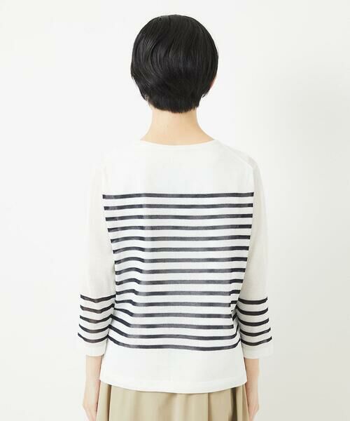 Maison de CINQ / メゾン ドゥ サンク ニット・セーター | [吸湿速乾]シアーボーダーボートネックラメニット | 詳細8