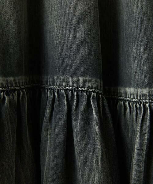 Maison de CINQ / メゾン ドゥ サンク ロング・マキシ丈スカート | ライトデニムティアードスカート | 詳細14