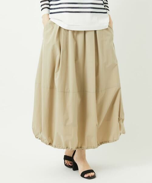Maison de CINQ / メゾン ドゥ サンク ロング・マキシ丈スカート | [吸水速乾･撥水性･通気性]タフタストレッチバルーンスカート | 詳細3