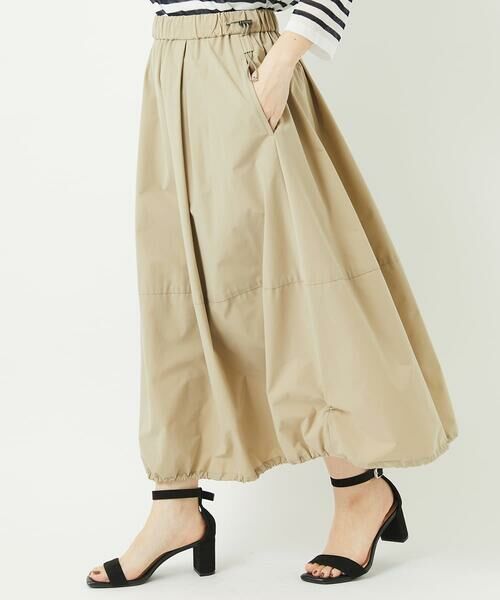 Maison de CINQ / メゾン ドゥ サンク ロング・マキシ丈スカート | [吸水速乾･撥水性･通気性]タフタストレッチバルーンスカート | 詳細4