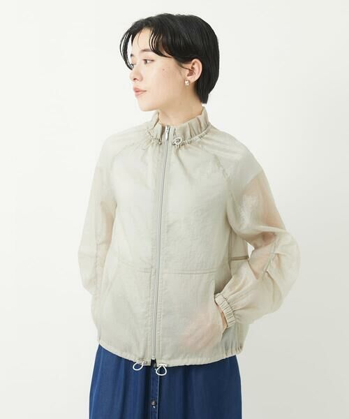 Maison de CINQ / メゾン ドゥ サンク その他アウター | シアースタンドギャザーブルゾン | 詳細3