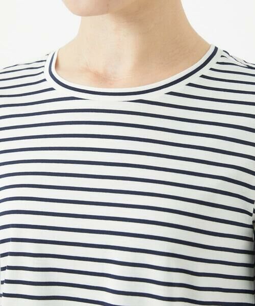 Maison de CINQ / メゾン ドゥ サンク カットソー | [日本製]ボーダーペプラム7分袖カットソー | 詳細6