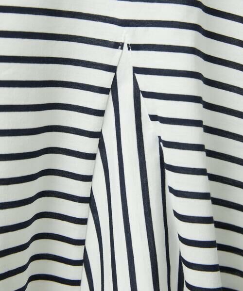 Maison de CINQ / メゾン ドゥ サンク カットソー | [日本製]ボーダーペプラム7分袖カットソー | 詳細9