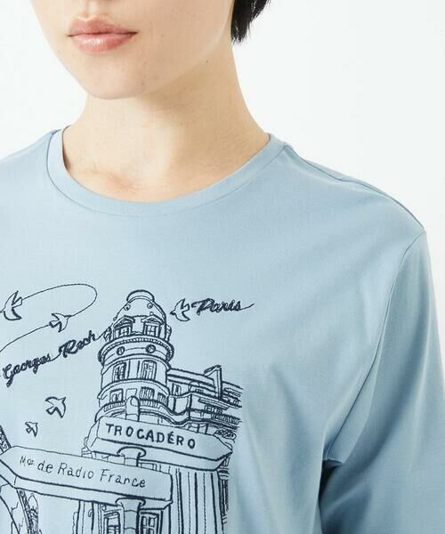 Maison de CINQ / メゾン ドゥ サンク カットソー | ドライコットンイラスト刺繍Tシャツ | 詳細10