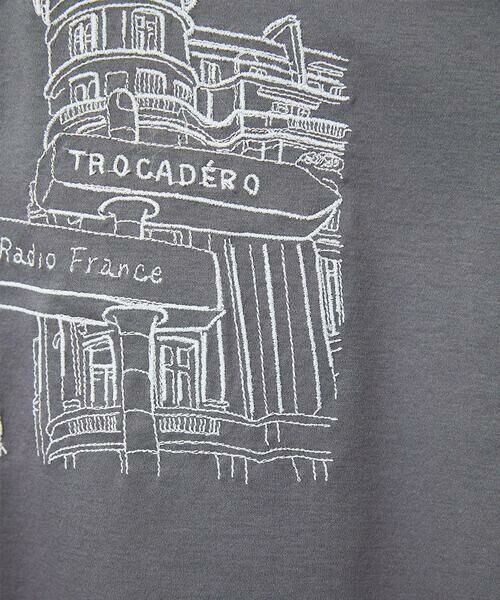 Maison de CINQ / メゾン ドゥ サンク カットソー | ドライコットンイラスト刺繍Tシャツ | 詳細13