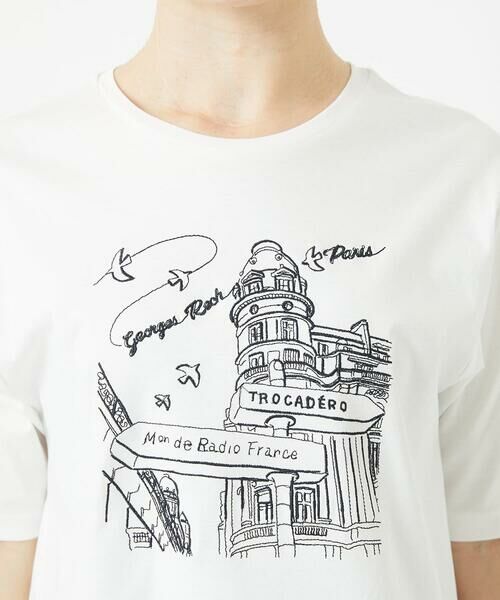 Maison de CINQ / メゾン ドゥ サンク カットソー | ドライコットンイラスト刺繍Tシャツ | 詳細14