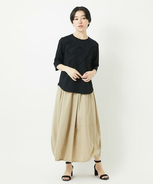 Maison de CINQ / メゾン ドゥ サンク カットソー | チュールテープライン7分袖カットソー | 詳細13