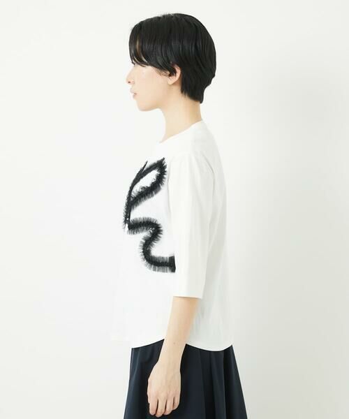 Maison de CINQ / メゾン ドゥ サンク カットソー | チュールテープライン7分袖カットソー | 詳細17