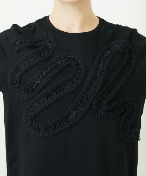 Maison de CINQ / メゾン ドゥ サンク カットソー | チュールテープライン7分袖カットソー | 詳細2