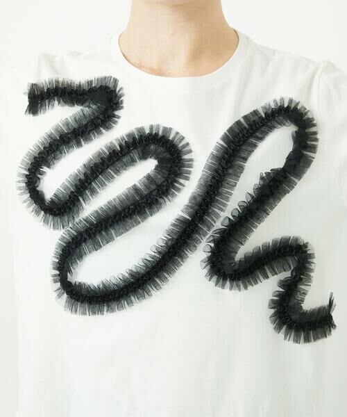 Maison de CINQ / メゾン ドゥ サンク カットソー | チュールテープライン7分袖カットソー | 詳細22