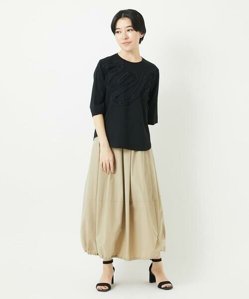 Maison de CINQ / メゾン ドゥ サンク カットソー | チュールテープライン7分袖カットソー | 詳細5