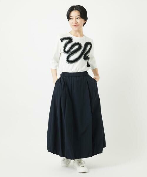 Maison de CINQ / メゾン ドゥ サンク カットソー | チュールテープライン7分袖カットソー | 詳細6