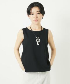 Maison de CINQ / メゾン ドゥ サンク タンクトップ | [日本製/多機能素材]カットジョーゼットタンクトップ