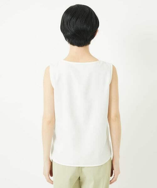 Maison de CINQ / メゾン ドゥ サンク タンクトップ | [日本製/多機能素材]カットジョーゼットタンクトップ | 詳細5