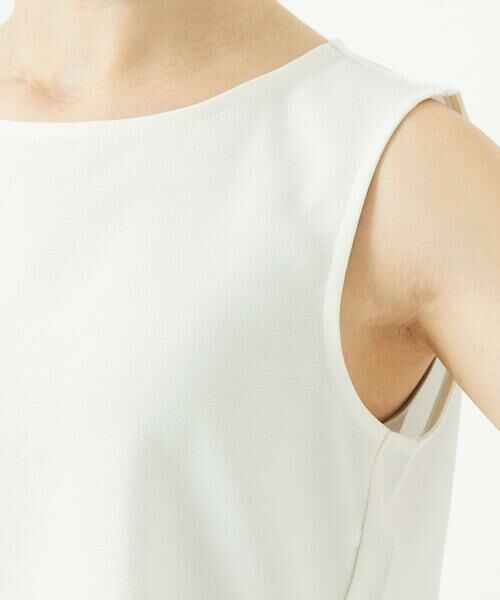 Maison de CINQ / メゾン ドゥ サンク タンクトップ | [日本製/多機能素材]カットジョーゼットタンクトップ | 詳細7