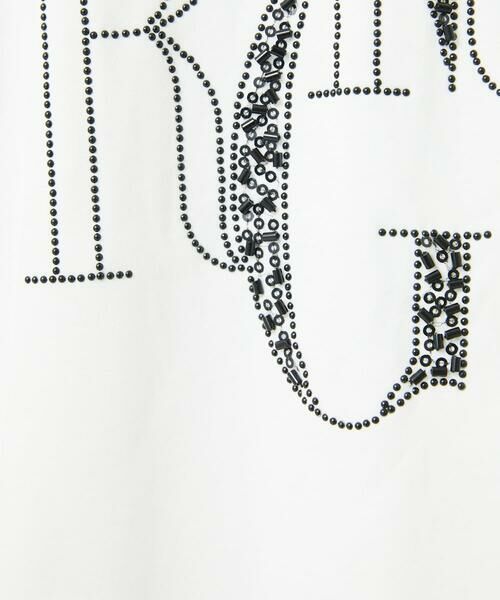 Maison de CINQ / メゾン ドゥ サンク カットソー | ドライコットンビーズ刺繍ロゴ7分袖カットソー | 詳細10