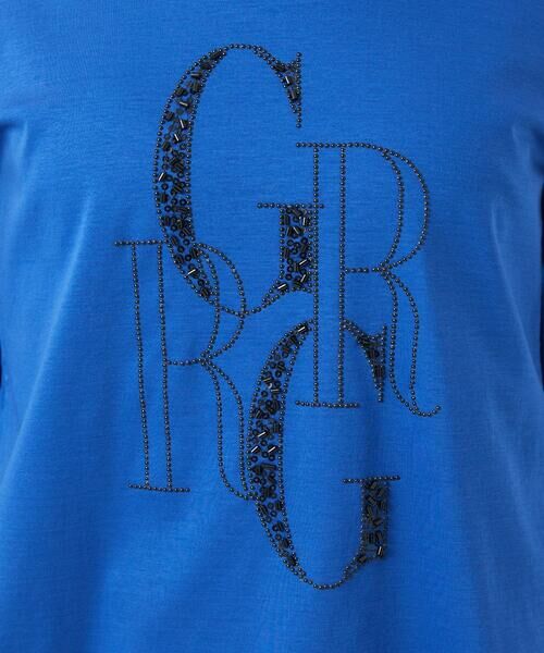 Maison de CINQ / メゾン ドゥ サンク カットソー | ドライコットンビーズ刺繍ロゴ7分袖カットソー | 詳細11