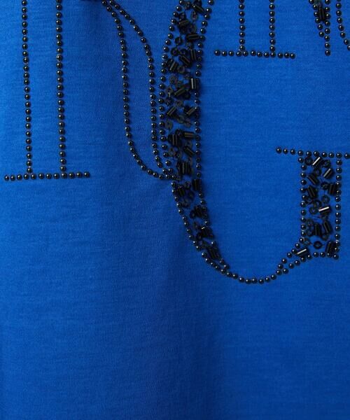 Maison de CINQ / メゾン ドゥ サンク カットソー | ドライコットンビーズ刺繍ロゴ7分袖カットソー | 詳細12