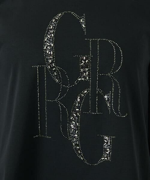 Maison de CINQ / メゾン ドゥ サンク カットソー | ドライコットンビーズ刺繍ロゴ7分袖カットソー | 詳細13