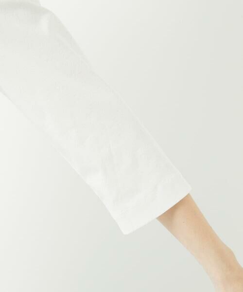 Maison de CINQ / メゾン ドゥ サンク カットソー | ドライコットンビーズ刺繍ロゴ7分袖カットソー | 詳細7