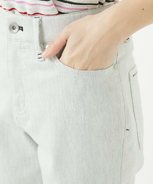 Maison de CINQ / メゾン ドゥ サンク その他パンツ | ストレッチスリムホワイトデニムパンツ | 詳細7