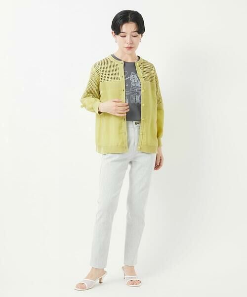 Maison de CINQ / メゾン ドゥ サンク カーディガン・ボレロ | ソフトローン透かし編カーディガン | 詳細17
