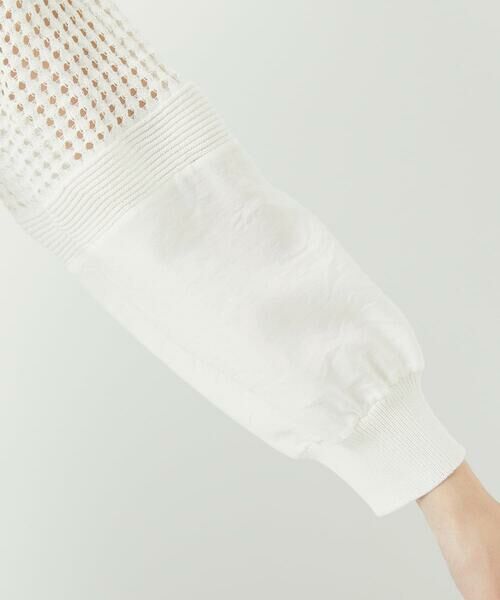 Maison de CINQ / メゾン ドゥ サンク カーディガン・ボレロ | ソフトローン透かし編カーディガン | 詳細4