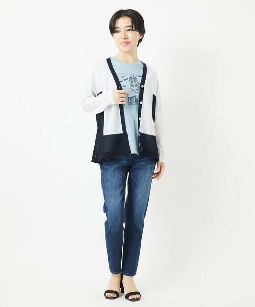 Maison de CINQ / メゾン ドゥ サンク カーディガン・ボレロ | ドルマンスリーブシアーニットカーディガン | 詳細12