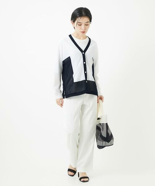 Maison de CINQ / メゾン ドゥ サンク カーディガン・ボレロ | ドルマンスリーブシアーニットカーディガン | 詳細14