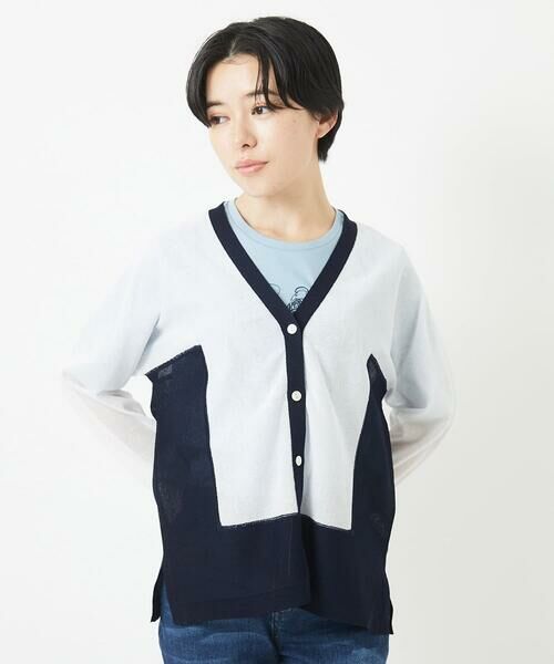 Maison de CINQ / メゾン ドゥ サンク カーディガン・ボレロ | ドルマンスリーブシアーニットカーディガン | 詳細2