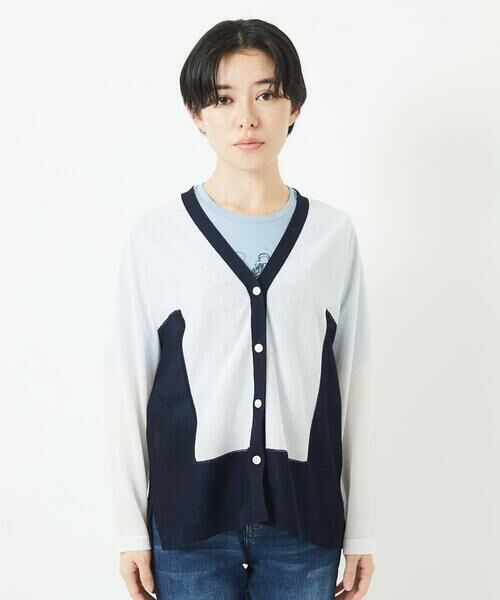 Maison de CINQ / メゾン ドゥ サンク カーディガン・ボレロ | ドルマンスリーブシアーニットカーディガン | 詳細3