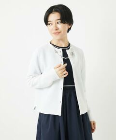 Maison de CINQ / メゾン ドゥ サンク カーディガン・ボレロ | [アンサンブル対応]ガーター編クルーネックカーディガン