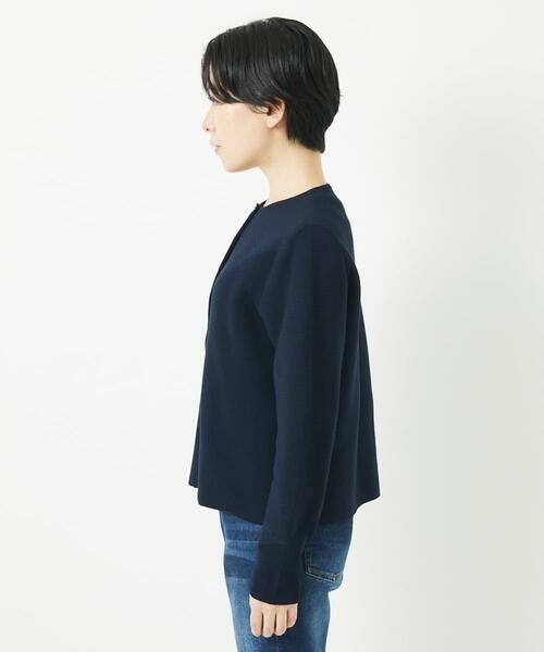 Maison de CINQ / メゾン ドゥ サンク カーディガン・ボレロ | [アンサンブル対応]ガーター編クルーネックカーディガン | 詳細11