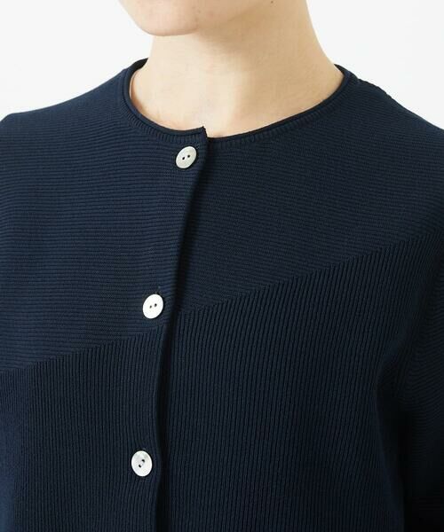 Maison de CINQ / メゾン ドゥ サンク カーディガン・ボレロ | [アンサンブル対応]ガーター編クルーネックカーディガン | 詳細13