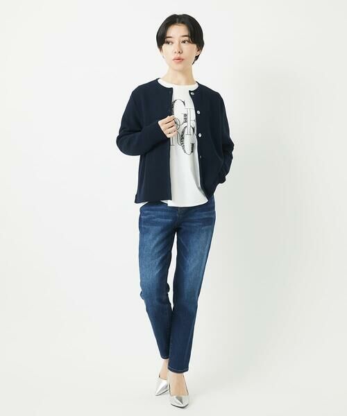 Maison de CINQ / メゾン ドゥ サンク カーディガン・ボレロ | [アンサンブル対応]ガーター編クルーネックカーディガン | 詳細29